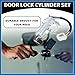 A ABSOPRO Ignition Lock Cylinder W/Keys No.D87004S100 - Car Ignition Switch Cylinder Lock Assembly - for Nissan Metal Silver Tone - for Nissan Door Lock Cylinder 1set Item Replacement