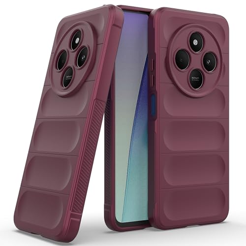 Image of Zapcase Back Case Cover for Poco M7 5G | Compatible for Poco M7 5G Back Cover | Liquid Silicon Magic Case with Camera Protection | Plum