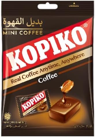 Kopiko Coffee Candy Bag, 140g, Bold Coffee Flavored Hard Candy, Made with Real Coffee Extract & Natural Caffeine, Individually Wrapped Candy