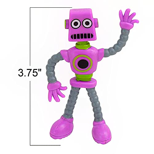 Artcreativity Bendable Robot Figures, Set Of 12 Flexible Men, Birthday Party Favors For Boys And Girls, Stress Relief Fidget Toys For Kids And Adults, Goody Bag Stuffers, Piñata Fillers #TOP2