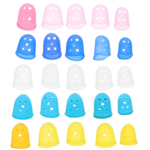 Protège-doigts anti-transpiration en silicone 5 tailles pour mandoline et guitare