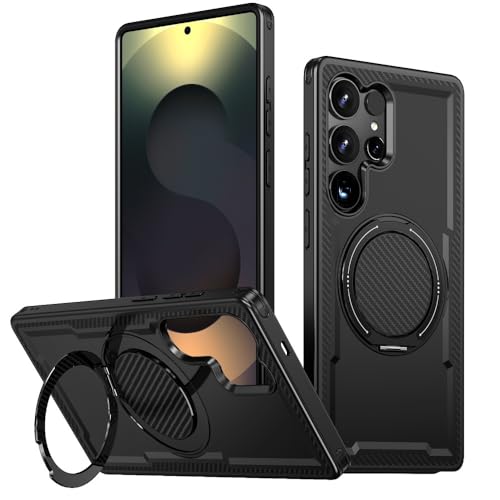 Coque Samsung Galaxy A35 5G antichoc étui rotatif silicone rigide noir