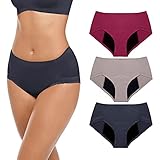 Neione Perioden Unterwäsche Menstruationsunterwäsche Periodenslips Postpartum Unterwäsche Damen Spitzenslips 3er-Pack Charme XL