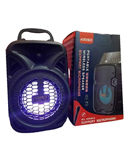 Caixa de som portátil com microfone- karaoke