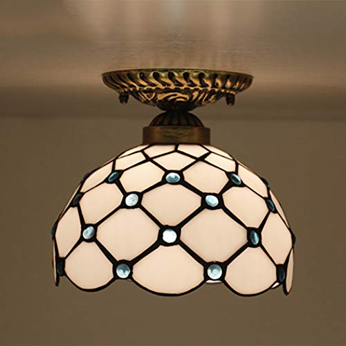 Plafonnier de plafond bleu et or TQHGM pour l'ambiance du salon cozy