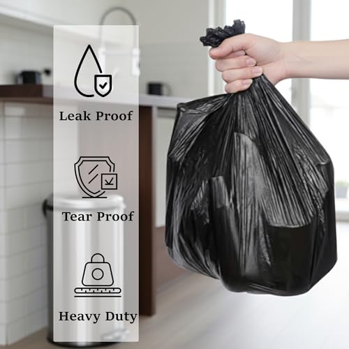 Image of Essoti Black Garbage Bags | X-Large | 30 X 37 Inches | 150 pcs | 15 pcs x Pack of 10, Black