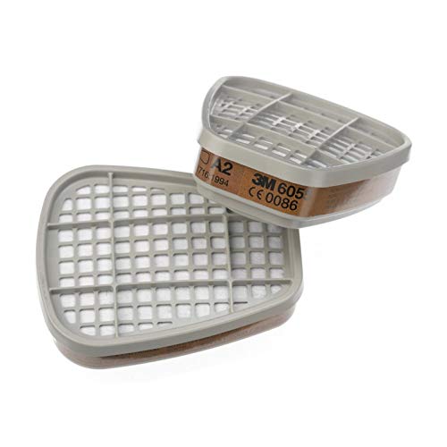 PAR de filtros para Gases y vapores orgánicos A2, 3M 6055
