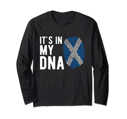 It's in my DNA - Bandera escocesa Manga Larga