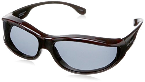 Solar Shield Surf Polarized Rectangular Sunglasses ,Tortoise,51 mm