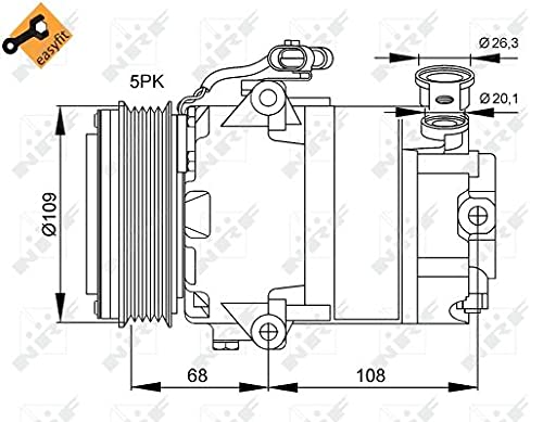 Nrf 32083 Compressore, Climatizzatore