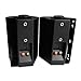 Herdio 4 Inches Passive Outdoor Speakers with 200Watt Powerful Bass Expansive Stereo Sound Coverage All-Weather Durability (Pair, Black)