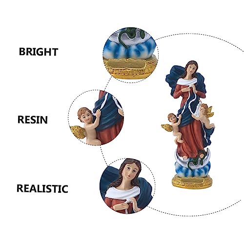 Alipis Figurka Matki Boskiej Katolicka Żywica Ozdoba Katolicyzm Ozdoba Dekoracja Kościoła Wystrój Domu