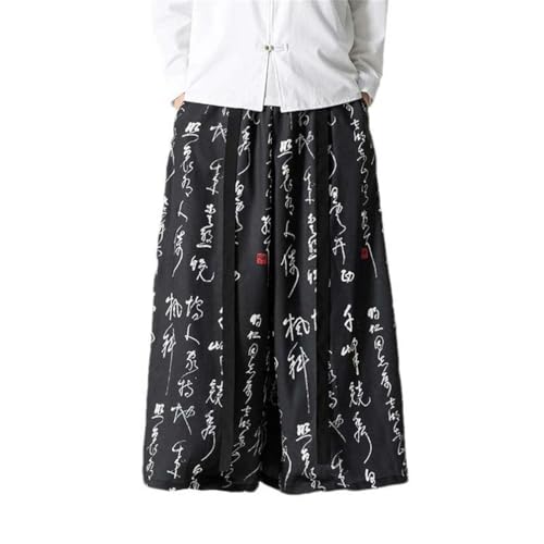 Pantalon chinois pour homme rétro décontracté JXQXHCFS avec ourlet irrégulier