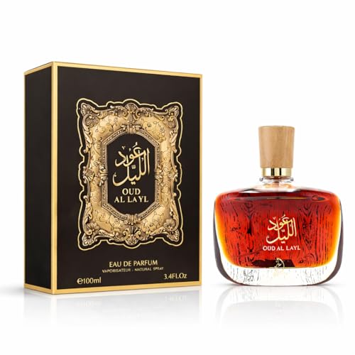 Image of Arabiyat Oud Al Layl EDP 100ML - Unisex | Premium Arabic Oud Perfume Spray | Long Lasting Woody Oriental Fragrance for Men & Women