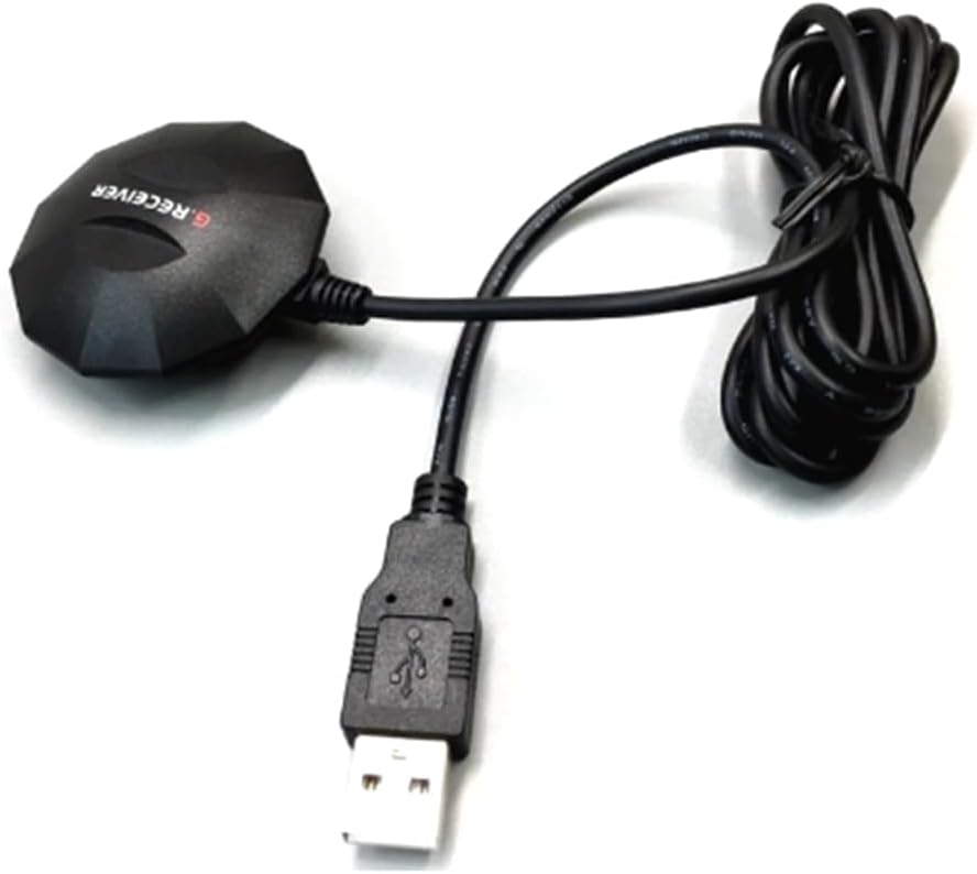 Black New USB GPS GLONASS Receiver GNSS Receiver Module Antenna, Replace Bu-353S4, BU353S4, 0183NMEA USB Protocol