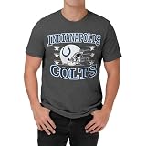 FOCO Indianapolis Colts NFL Mens Gridiron Glory T-Shirt - Dark Heather Grey - XXXL