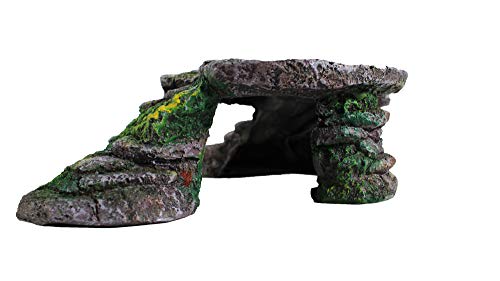 PENN-PLAX Reptology Shale Scape Step Ledge – Decorative Resin for Aquariums & Terrariums – Great for Reptiles, Amphibians, and Fish – Small by Penn-Plax - Image 5