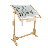 【Das ideale Werkzeug zum Sticken】Dieser Stickrahmen mit Fuß ist ideal für Kreuzstich-, Tapisserie- und Stickprojekte.