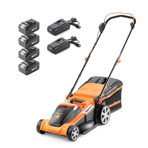LawnMaster 48V 41cm Cordless Lawnmower with Spare MX 24V 4.0 Ah...