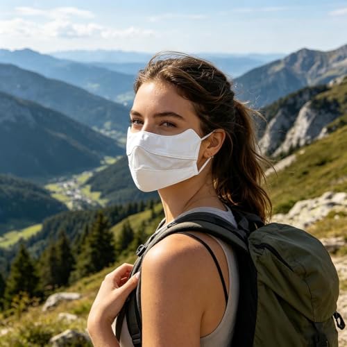 Cubierta facial de seda de hielo ligera y protector facial deportivo para montañismo 2