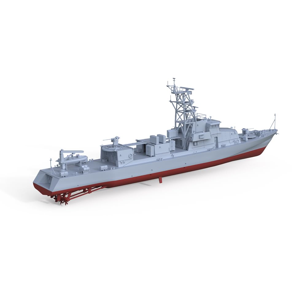 MRY-SFW SSC144578S-A 1/144 zestaw do budowy modelu wojskowego US Navy Cyclone PC-1 armatnia pełny kadłub segmentowy kadłub