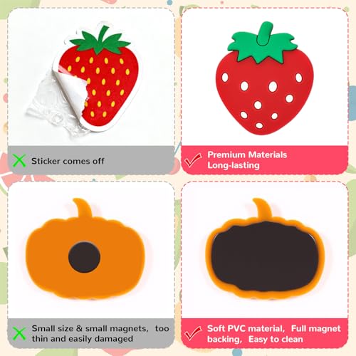 10 imanes decorativos de frutas para refrigerador miniatura 3