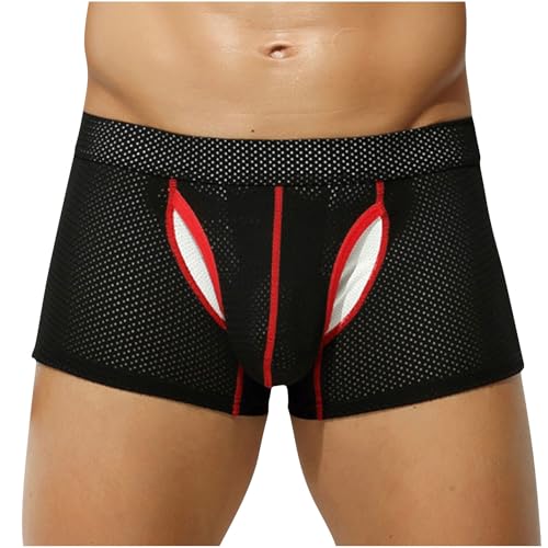 Men's Fishnet Hollow Out Thong Sexy Bikini Panties Hot Male Low Rise G-String Underwear Sissy Gay Briefs