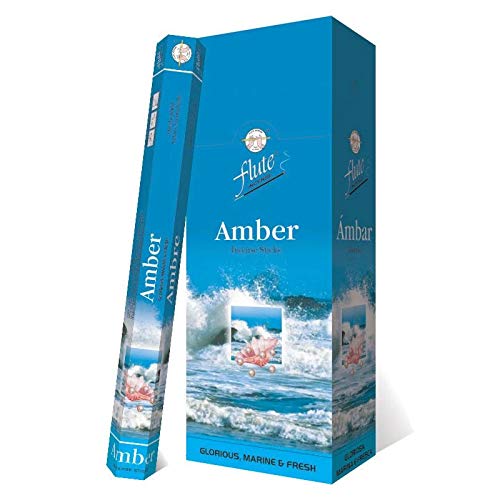FluteAmber Charcoal Incense Sticks | Pack of 120 Sticks | Rich & Fresh Fragrance | for Delighted Minds & Happy Homes