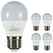 Pack 5x Bombilla LED E27 G45 9W. Color Blanco Frio (6500K). 950 lumenes. Casquillo grueso. Equivalente 95W tradicional.