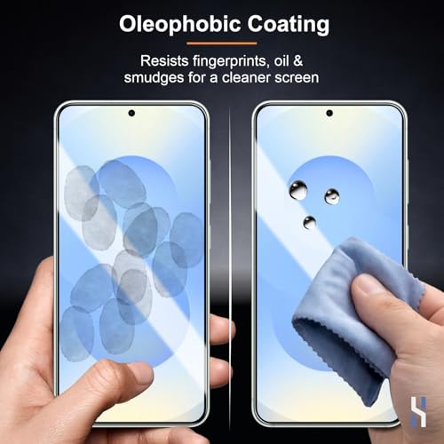 Image of Privacy Tempered Glass for Samsung Galaxy S25 | Galaxy S24 (6.2 Inch) Military Grade 9H Screen Guard, Anti-Scratch, Shatterproof, Edge-to-Edge Full Coverage - Black Border