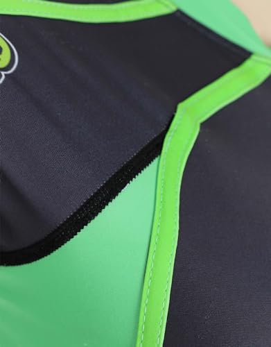 Miraculous Cat Noir Black Green Long Sleeve Women's One-Piece Swimsuit4