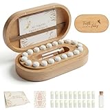 SEMONAMU Tooth Fairy Tooth Holder, Baby Keepsake Box, tooth fairy gifts, baby teeth keepsake box, baby tooth box, tooth holder for kids teeth, baby memory box, tooth fairy box, Unisex Shower Gift