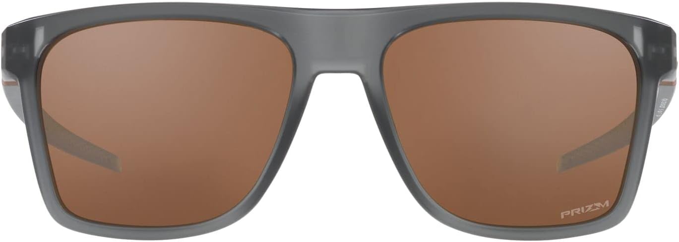 Oakley Sunglasses for Men - OO9100 Leffingwell Rectangular Sunglasses PRIZM Lenses - Size 57
