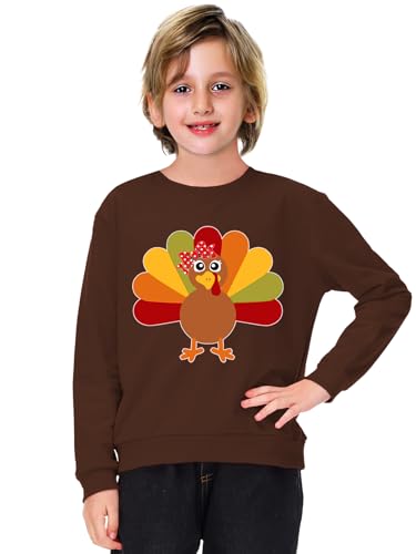 Image of Remimi Kids Halloween Sweatshirt Long Sleeve Thanksgiving Tops 3-14 Years