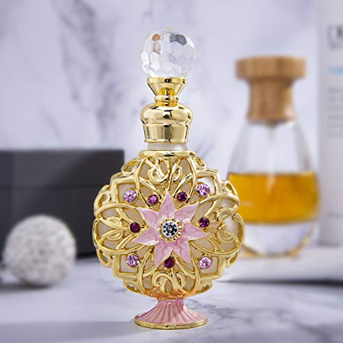 image for YU FENG Empty Crystal Glass Perfume Bottle Rhinestones Bejewelled Hand