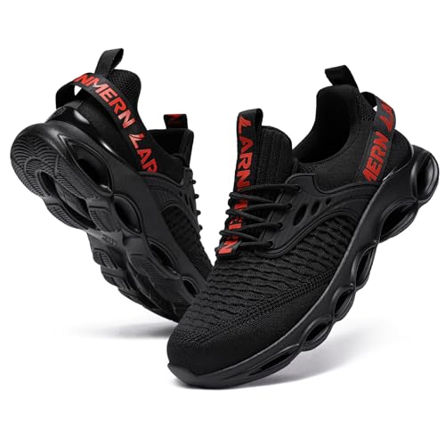 Image of LARNMERN Steel Toe Shoes for Men Women Lightweight Work Safety Shoes Sneakers Comfortable Safety Toe Sneakers Stylish Work Shoe Colorful Zapatos de Seguridad