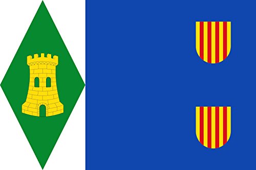 Drapeau Torrijo del Campo grand format pavillon extérieur espagnol