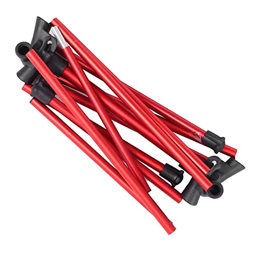 Aluminum Alloy Portable Chair, Compact Outdoor Chair Nylon Mesh Aluminum Frame Small After Folding Simple Operation For Camping(Big Red) #TOP4