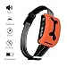 Elenest Bark Collar, 2018 Adjustable Vibration, Shock and Sensitivity Level 1-7, Rechargeable Waterproof, Smart Barking Detection for Small and Large Dog, No Bark Collar (Orange)