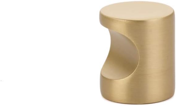 Luxe Satin Brass Modern Cabinet Knob and Handles Pull Furniture Kitchen Door Knobs and Pull Handles (Cabinet Latch)