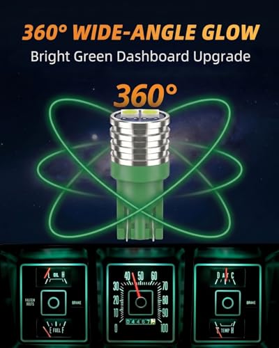 Kit 8 Lámparas LED Verde para Tablero Ford F150 1967-1979 miniatura 3