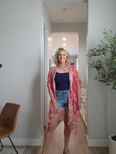 Image of Moss Rose Women Summer Bikini Kimono Bathing Suit Cover Ups for Swimwear