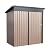 U-MAX 5' x 3' Outdoor Metal Storage Shed, Steel Garden Shed with Single Lockable Door, Tool Storage Shed for Backyard, Patio, Lawn