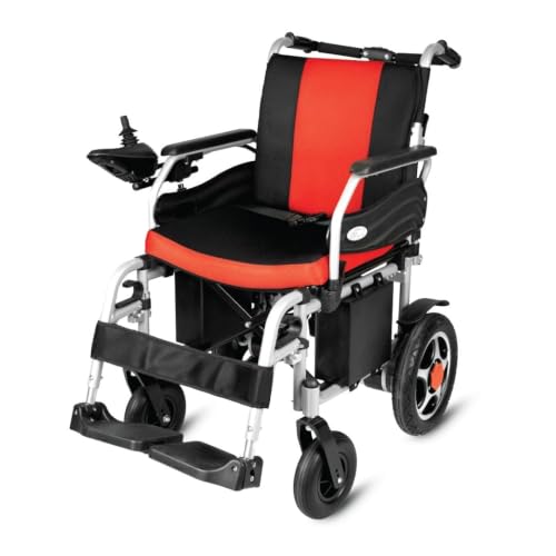 Image of Vissco Zip Lite Power Premium Wheelchair with Double Battery, 20Km Per Charge, Durable & Long Lasting, Weight Bearing Capacity 100kg