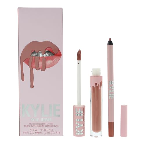 Kylie Cosmetics Matte Lip Kit - 802 Candy K For Women 2 Pc 0.10oz Matte Liquid Lipstick, 0.039oz Lip Liner