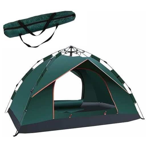 Trintion Camping Zelt 2-3 Mann Pop Up Zelte 4 Jahreszeiten Wasserdicht & Winddicht (Grün)