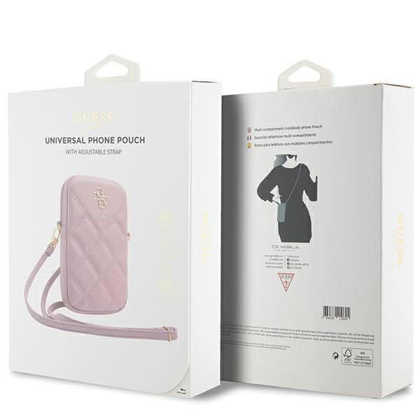 CG MOBILE Guess etui na telefon komórkowy GUWBZPSQSSGP różowa Zip Quilted 4G