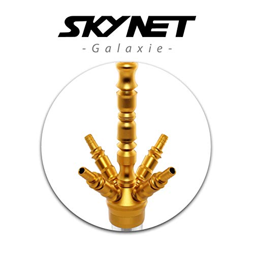 Skynet® Galaxie Shisha Set Hookah 65 cm + Zubehör | Wasserpfeife Komplett Set Molassefänger Hygienemundstücke Schlauch… – Bild 3