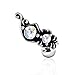 Ornate Aurora Borealis Cartilage Earring 316L Surgical Steel