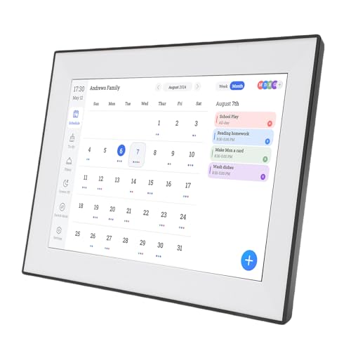 Planificateur mural numérique tactile Qcwwy 10 pouces avec écran réglable
